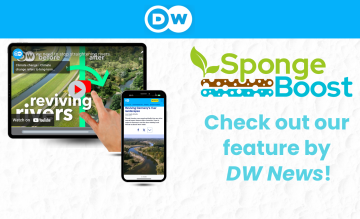 SpongeBoost is featured by DW in an exclusive coverage on river landscape restoration