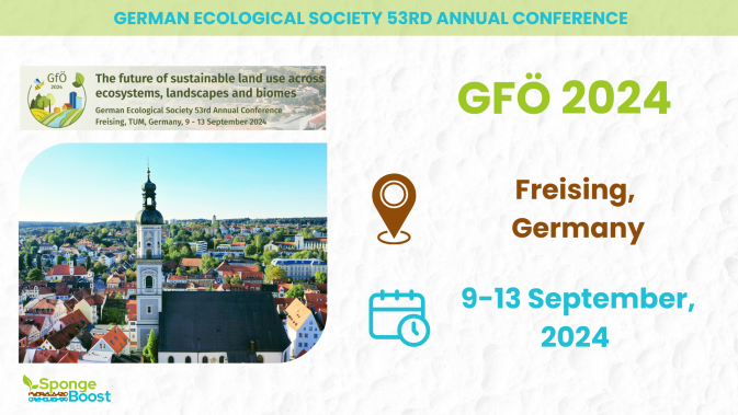 SpongeBoost is at the 53rd Annual Conference of the German Ecological Society (GfÖ)