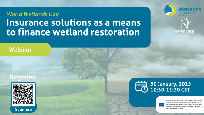 Webinar: Insurance solutions as a means to finance wetland restoration