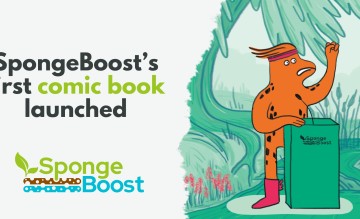 A new press release on the launch of SpongeBoost’s first comic book