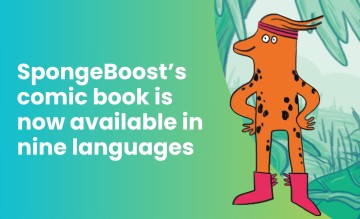 SpongeBoost’s comic book is now available in nine languages