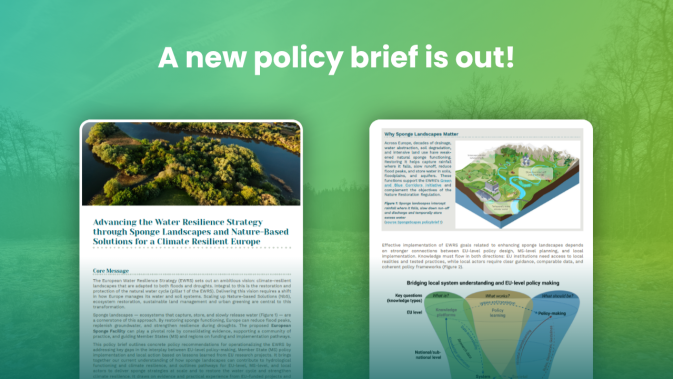 A new policy brief on the Water Resilience Strategy is now available on Zenodo